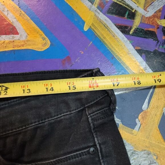 Jessica Simpson black high-rise skinny jeans size 12/31 - stretch denim, comfy - Picture 5 of 10